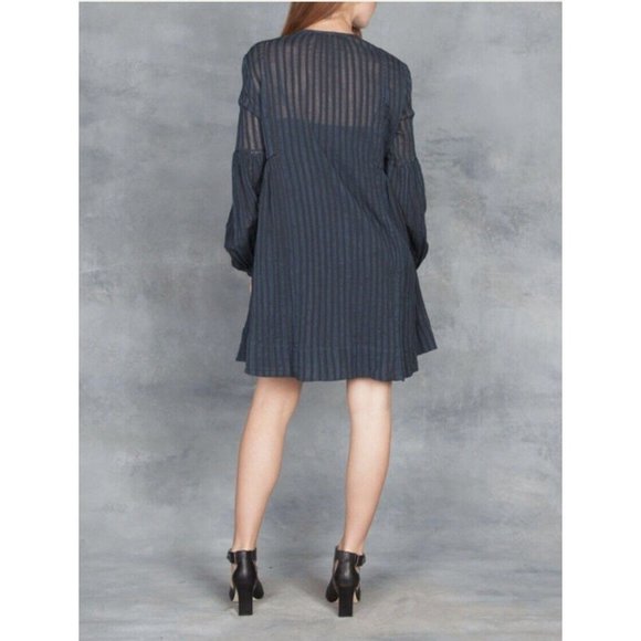 Ulla Johnson Helena Dress Navy Size 2 - Picture 4 of 8